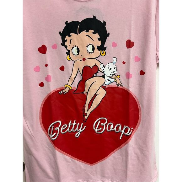 Betty Boop Sweetheart Pink Unisex T-Shirt Size L Graphic Print - Picture 3 of 6